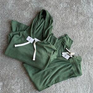Jcrew Waffle Hoodie & Jogger set new with tags! Size M.